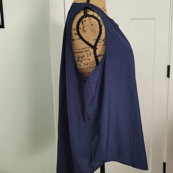 Philosophy Navy Sleeveless Blouse 1X, Nice Condition - Picture 2 of 12